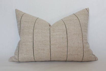 Neutral Striped Pillow Cover, Natural Throw Pillow | Evans