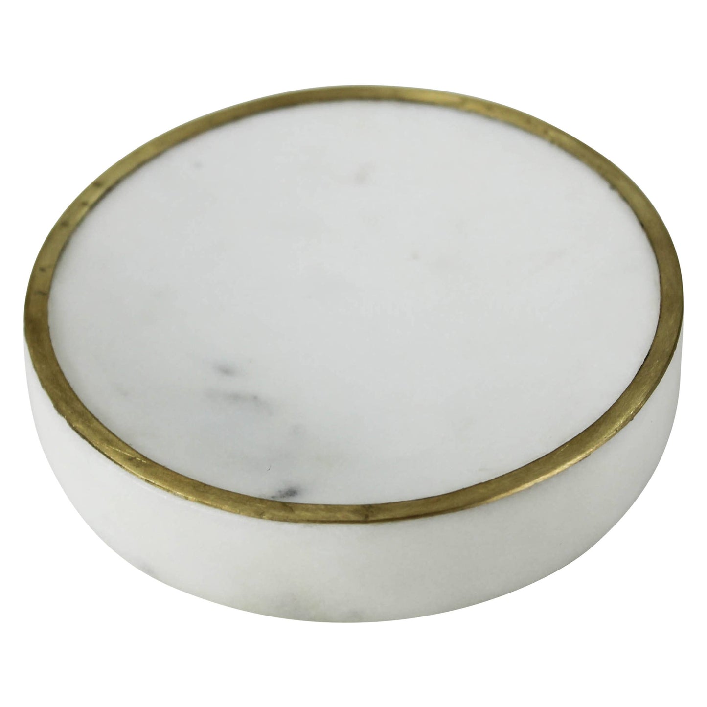 Loren Soap Dish, Marble & Brass