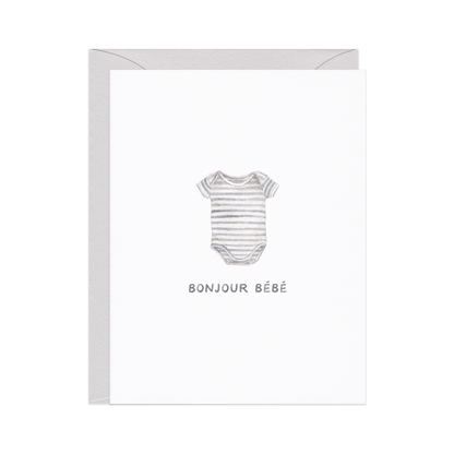 Bonjour Bébé — French New Baby Card