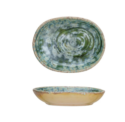 Embossed Stoneware Dish (Each One Will Vary)