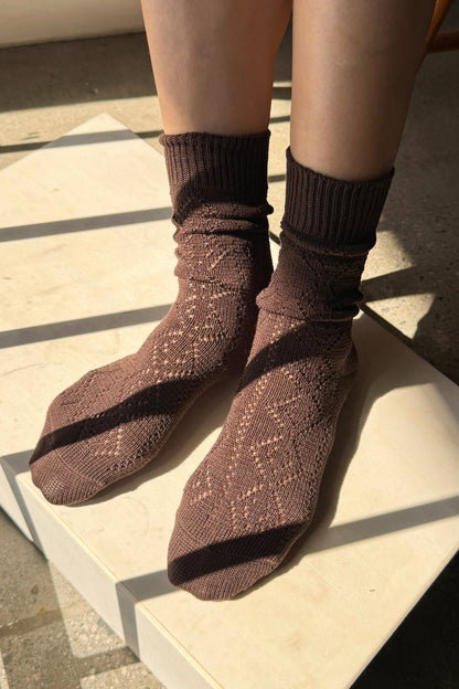 Modal Eyelet Socks