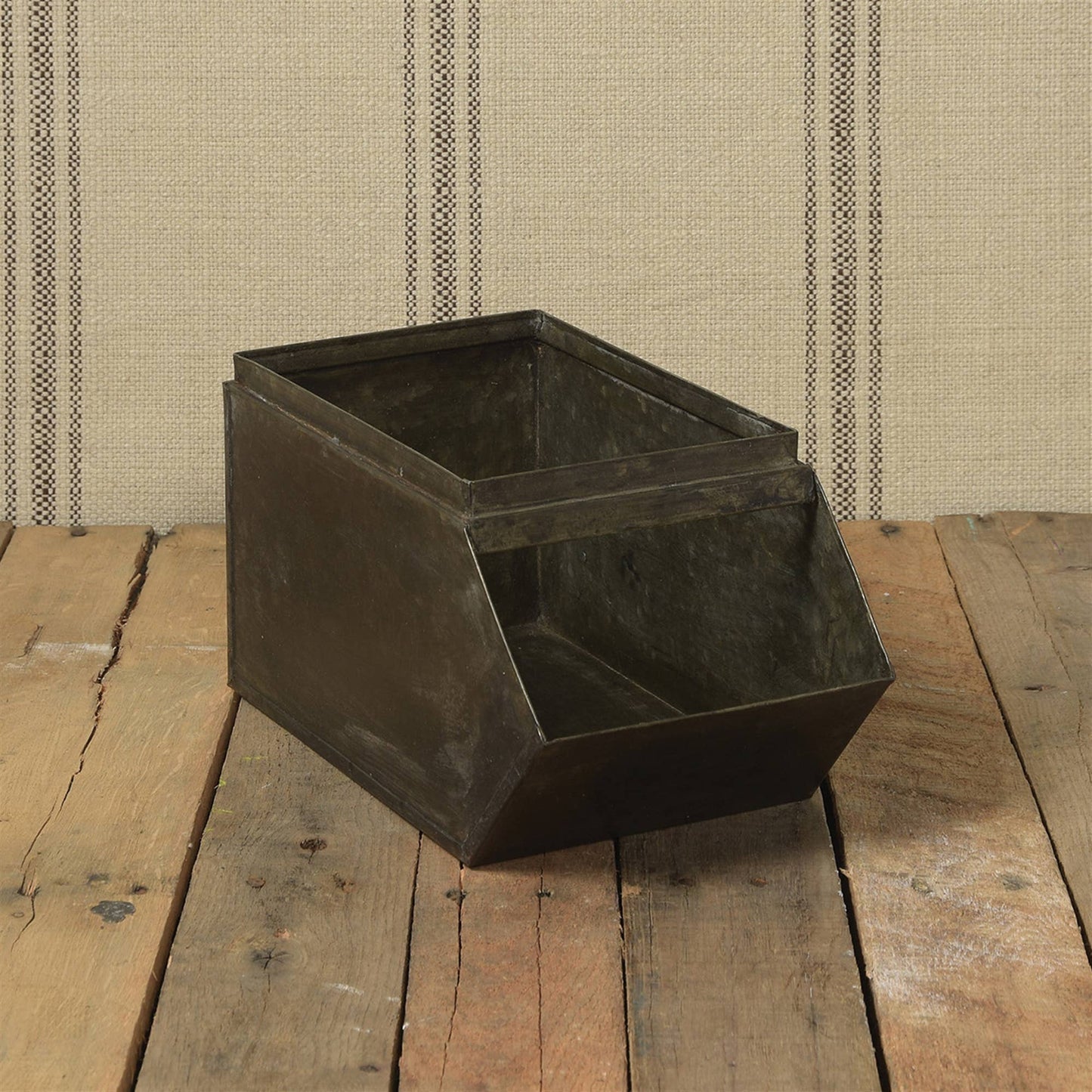 Metal Stacking Bin - Lrg