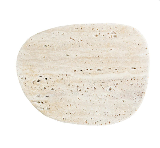 Travertine Organic Shaped Cheese/Cutting Board (Each One Will Vary)