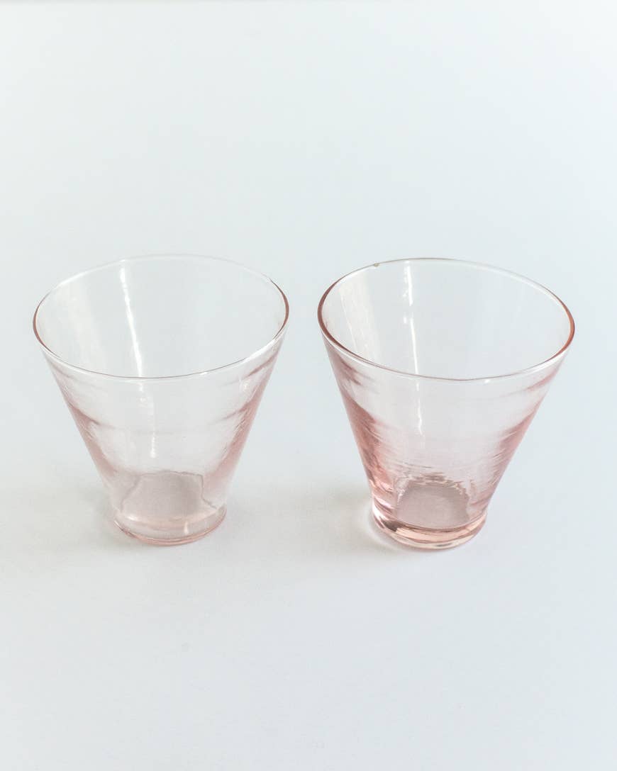 Handblown Hammered Glass Dessert Cup