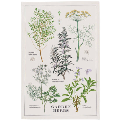 Garden Herbs Dishtowel