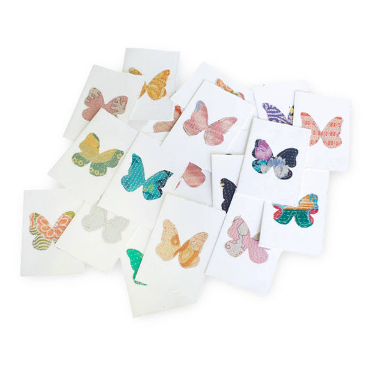 Kantha Butterfly Card