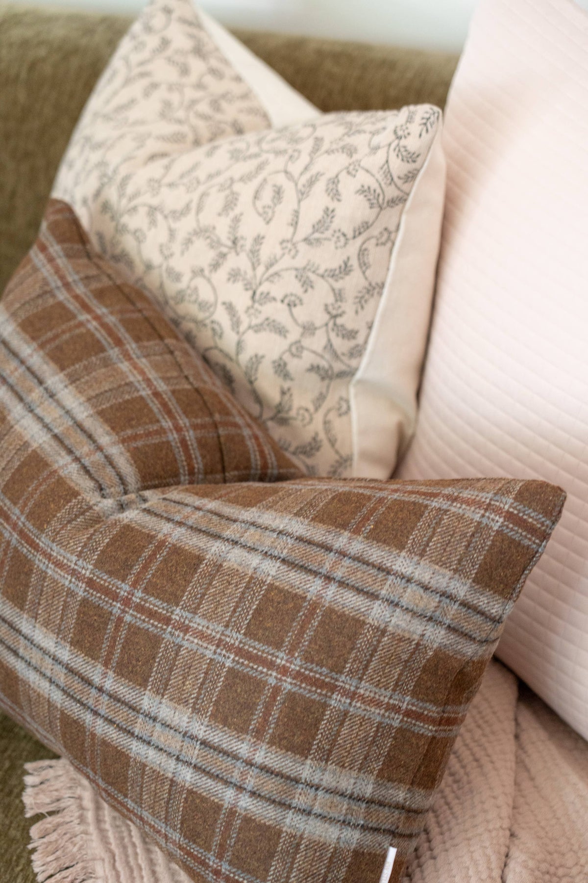 THATCHER Plaid Pillow Cover