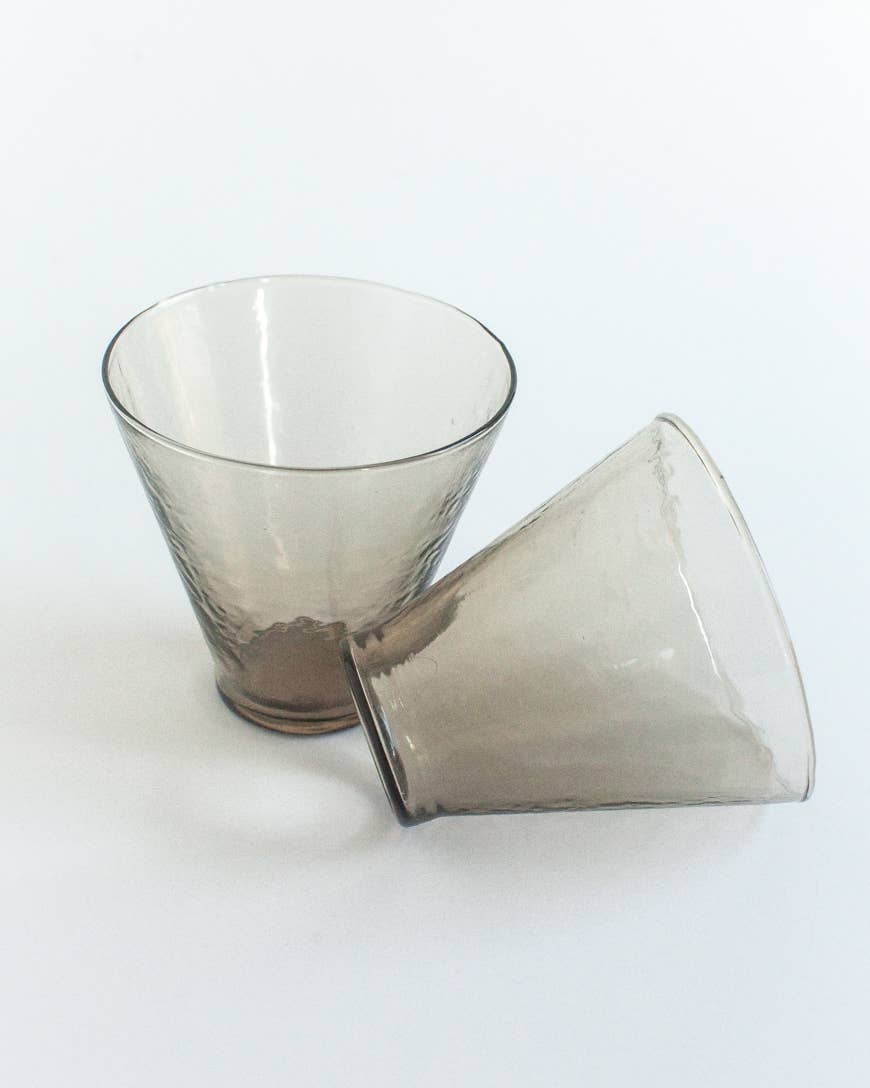 Handblown Hammered Glass Dessert Cup