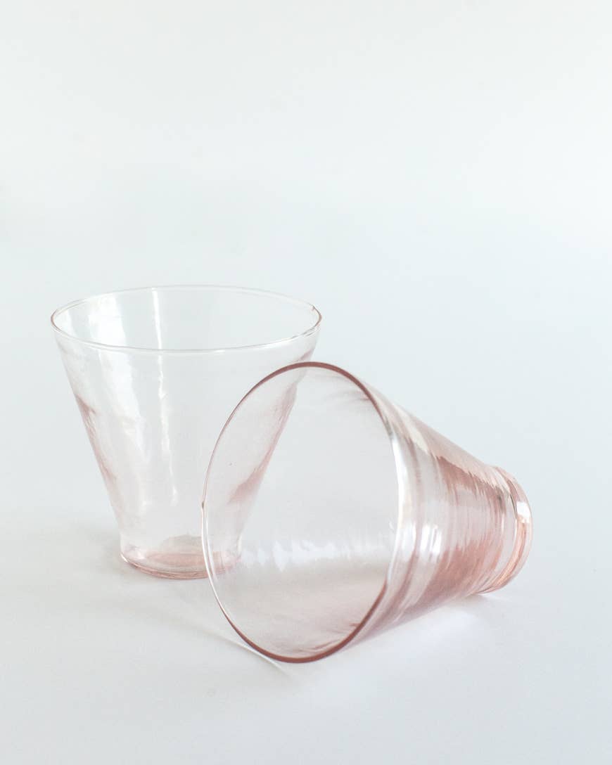 Handblown Hammered Glass Dessert Cup