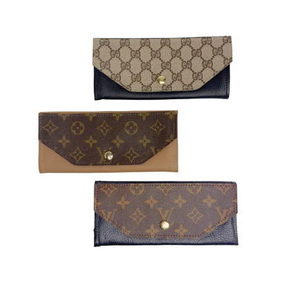 Gia Wallet In Leather | Upcycled Gucci & LV