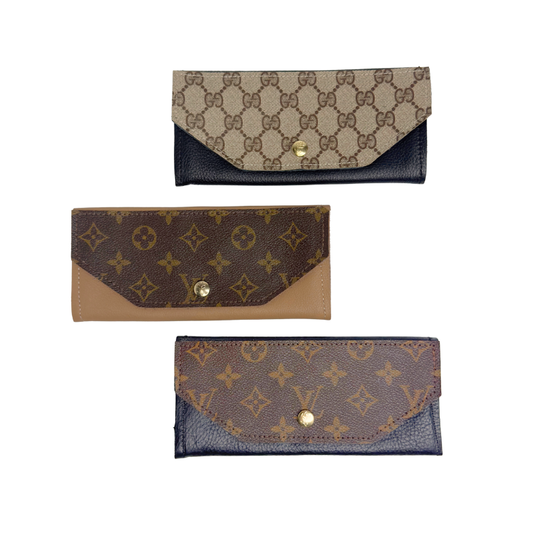 Gia Wallet In Leather | Upcycled Gucci & LV
