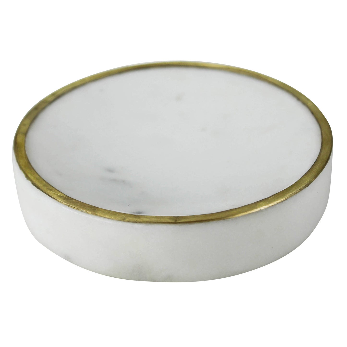 Loren Soap Dish, Marble & Brass