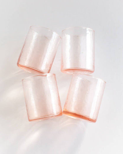 Handblown Hammered Glasses