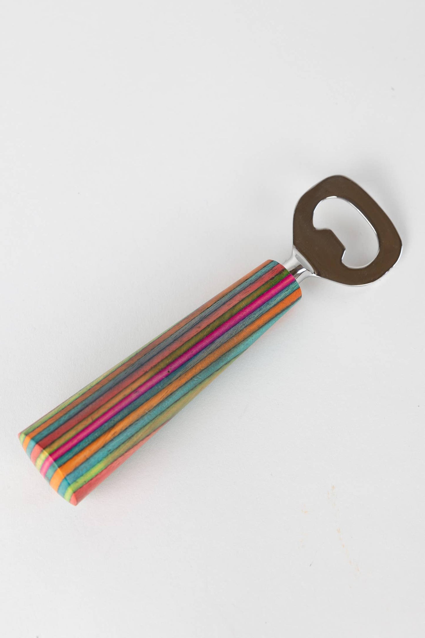 Striped Wood Bottle Opener *