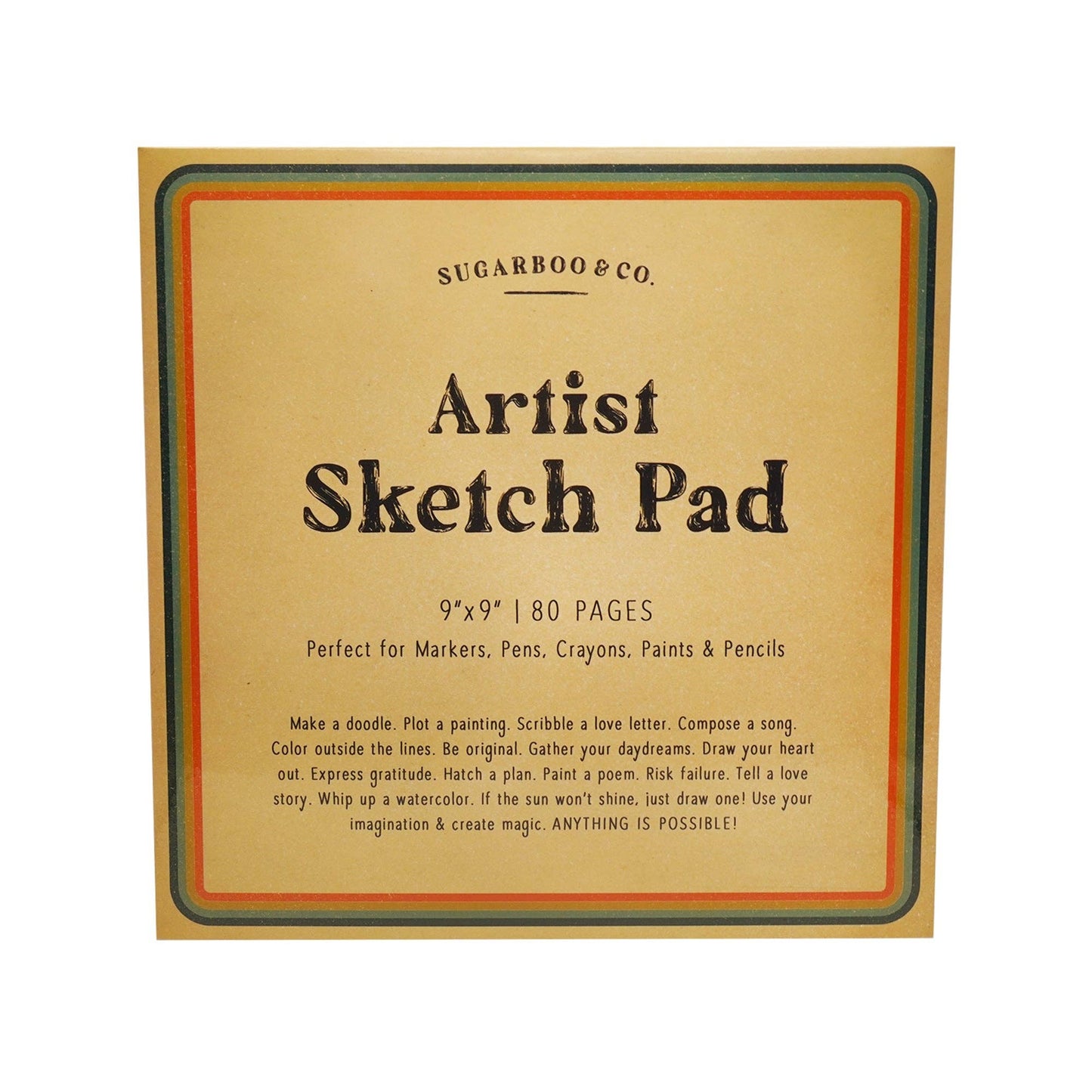 9"x9" Artist Sketch Pad