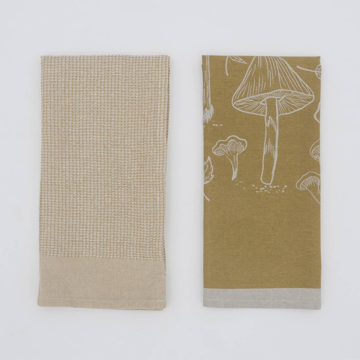 Tea Towel - Mushroom Waffle - Yellow