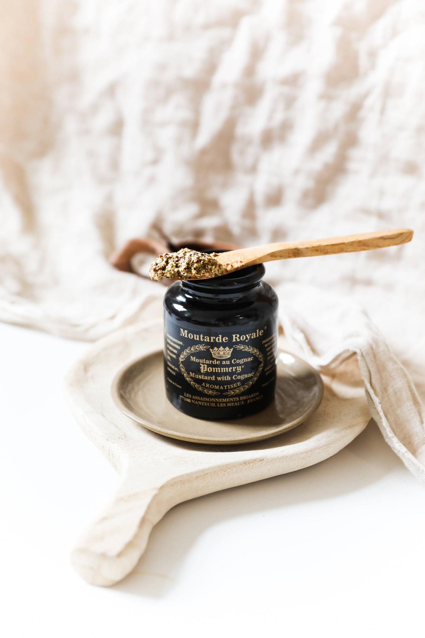 Pommery Cognac Mustard Stone Jar 8.8oz