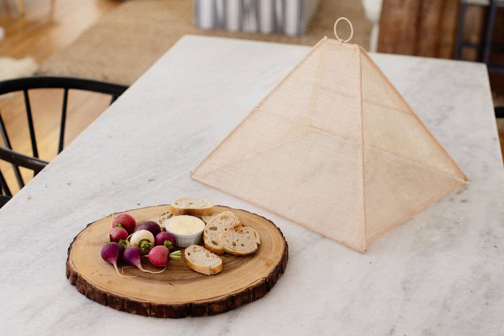 Handmade Collapsible Woven Food Tent | Rose | Small | Indiv