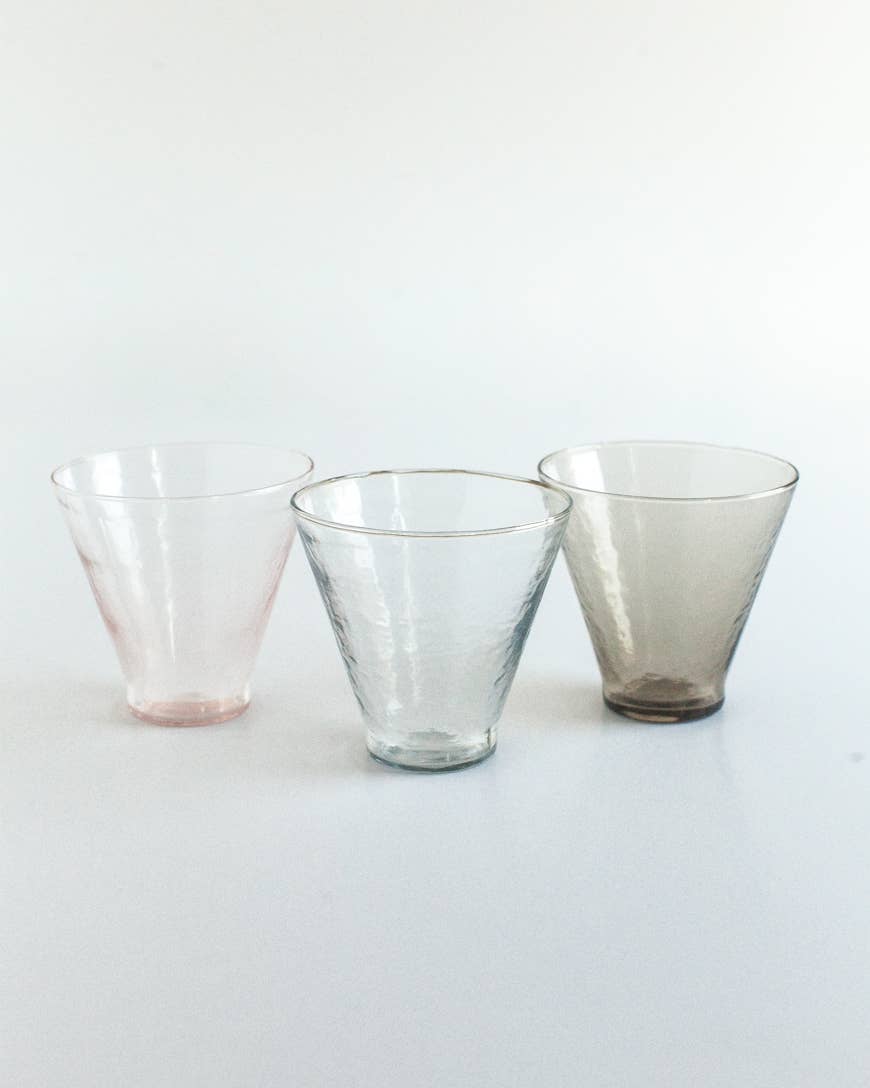 Handblown Hammered Glass Dessert Cup