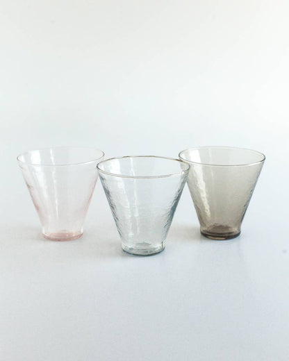 Handblown Hammered Glass Dessert Cup