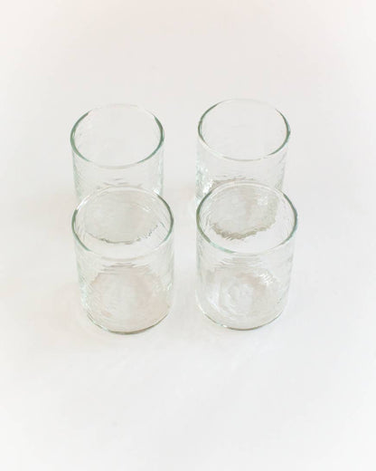Handblown Hammered Glasses