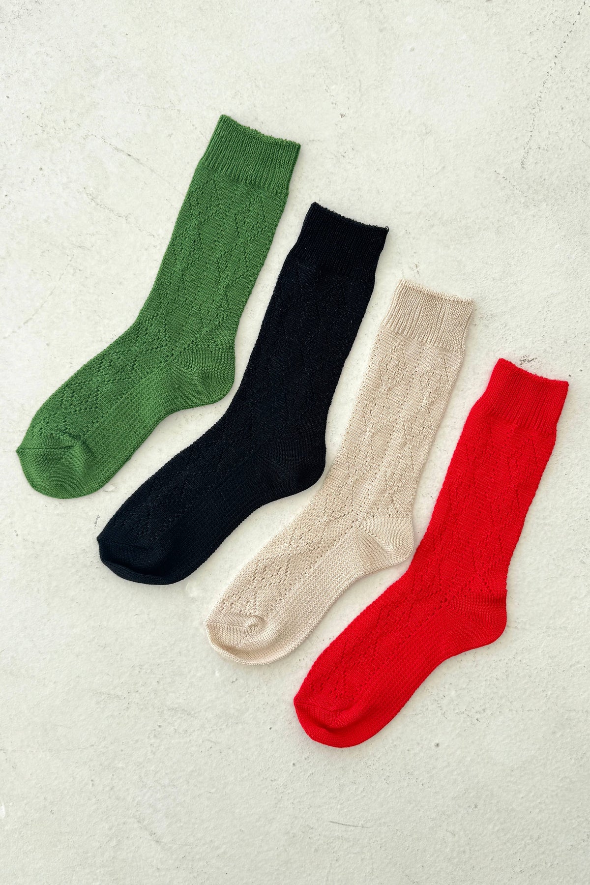 Modal Eyelet Socks