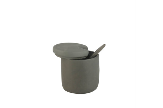 Tam Stoneware Sugar Cellar, Slate