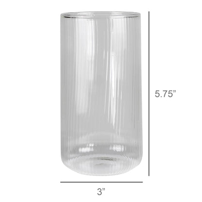 Jolie Ribbed High Ball, Glass