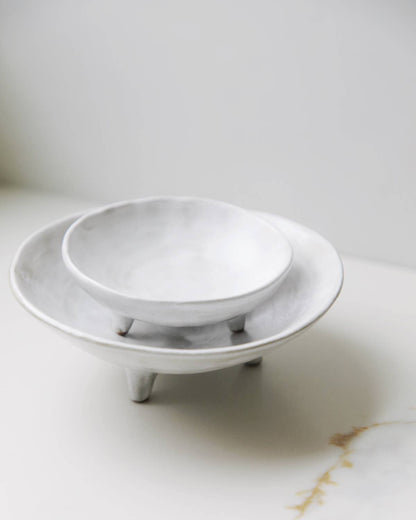 Footed Ceramic Display Bowl
