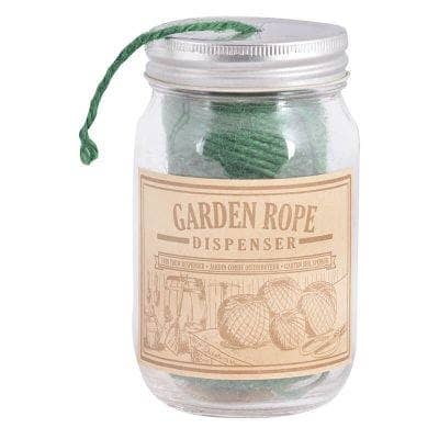 Rope in Jar Dispenser, Glass, Clear