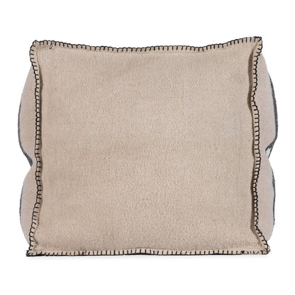 Swiss Army Pouf 18X18X18 Cream/Black