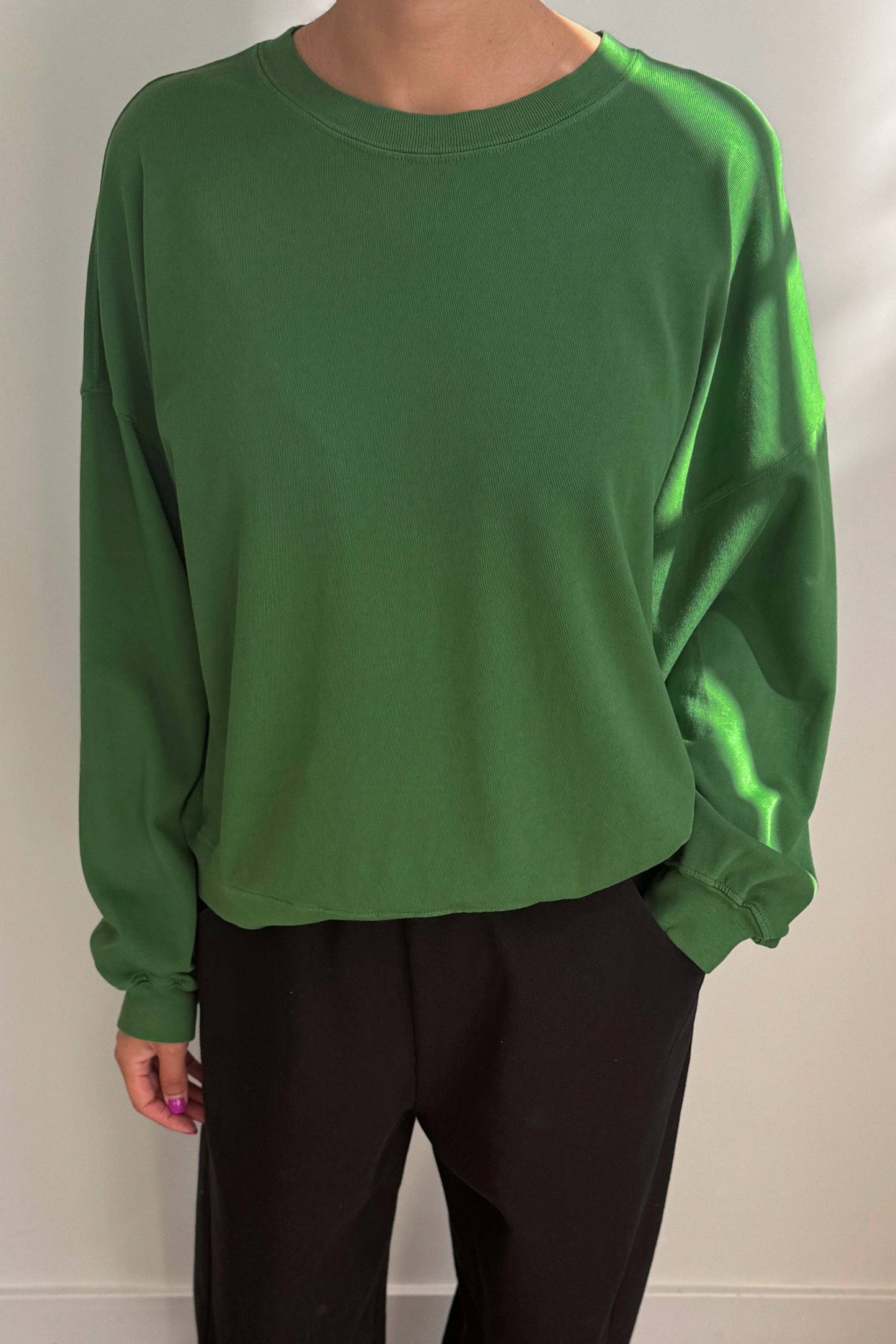 Cali Jersey Sweatshirt-Avocado