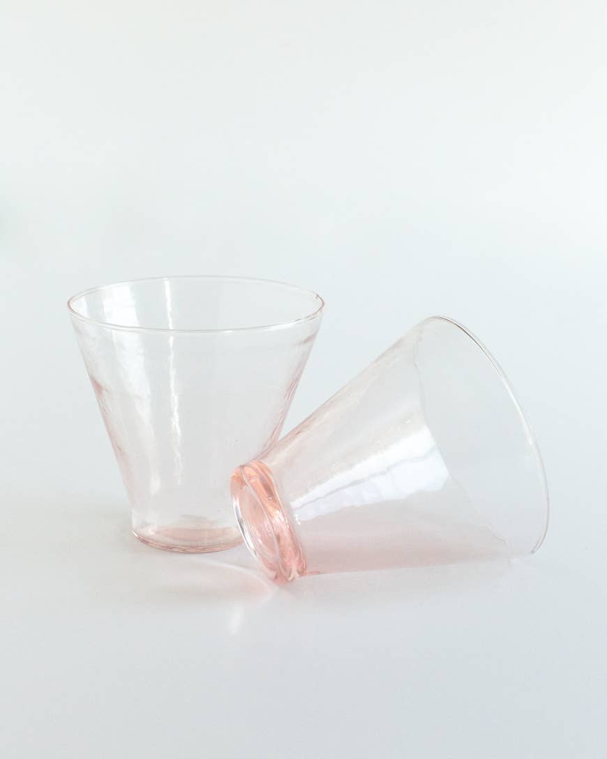 Handblown Hammered Glass Dessert Cup