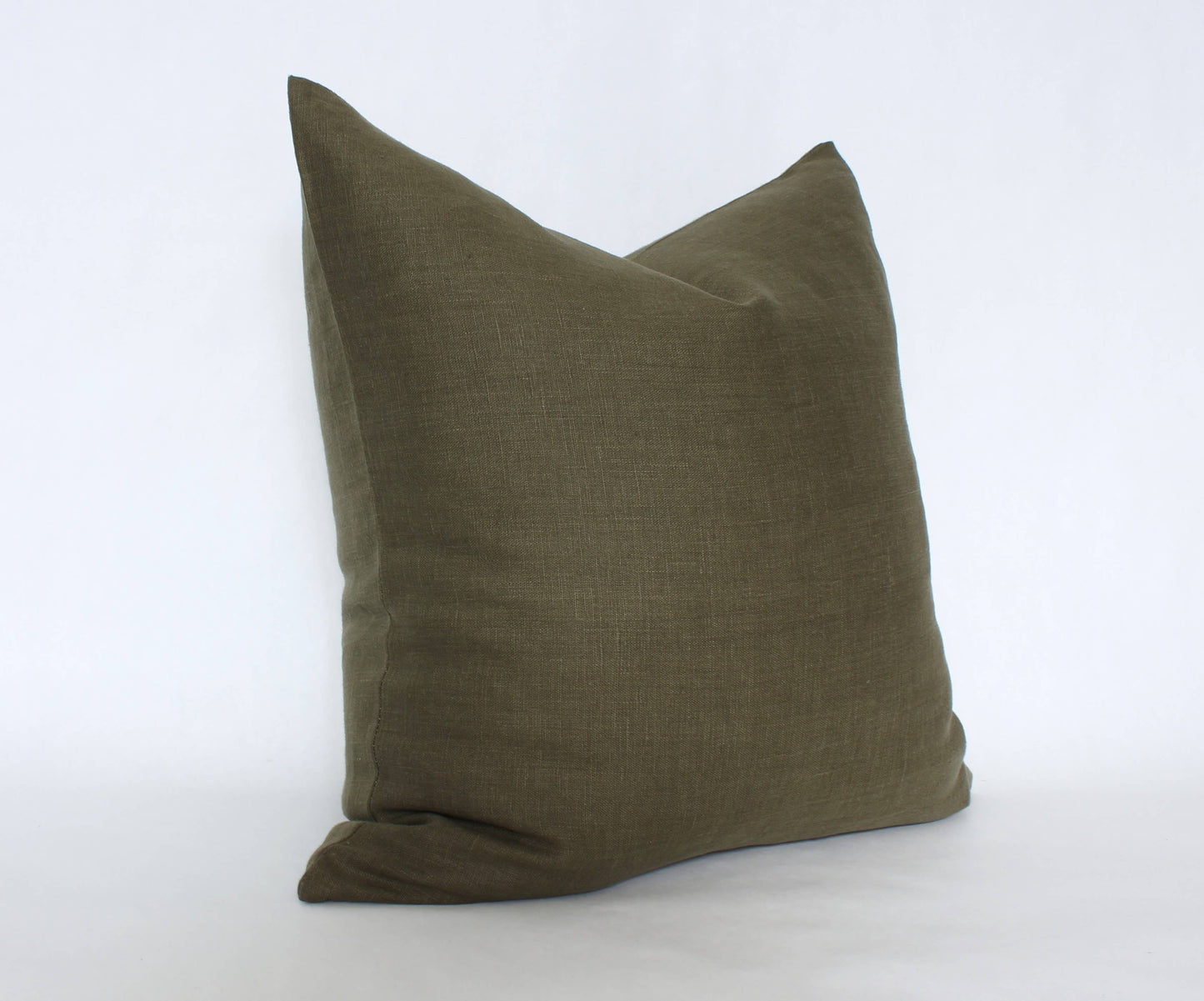Olive Pillow Cover, Olive Green Pillow | Dark Olive