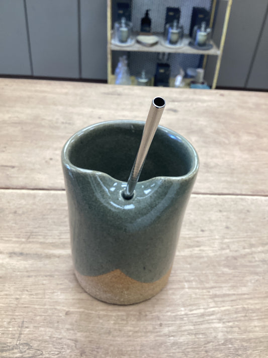 Bowman Handmade Drinking Cup w Straw