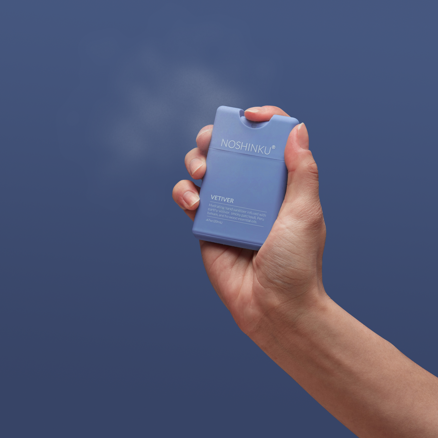 Refillable Vetiver Patchouli Hydrating Pocket Hand Sanitizer