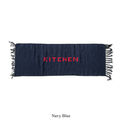 HANDLOOMED RECYCLE YARN KITCHEN MAT