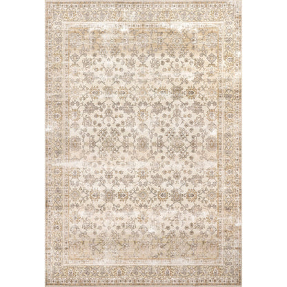 Deadra Vintage Floral Machine Washable Area Rug