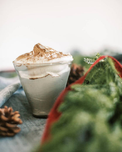Handblown Hammered Glass Dessert Cup