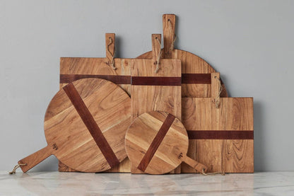 Natural Rectangle Acacia Wood Charcuterie Cheese Board Small