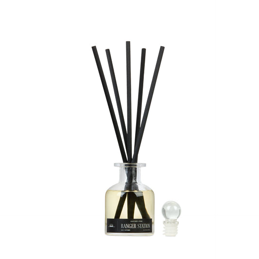 Leather + Pine Reed Diffuser