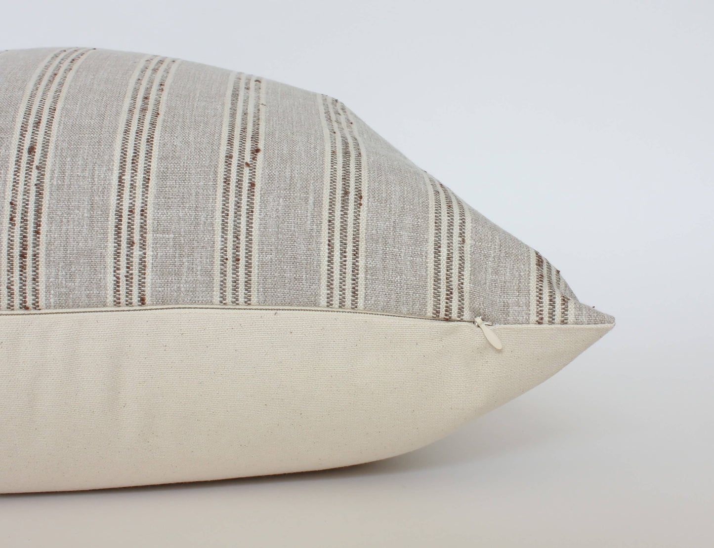 Neutral Striped Throw Pillow Cover | Landyn