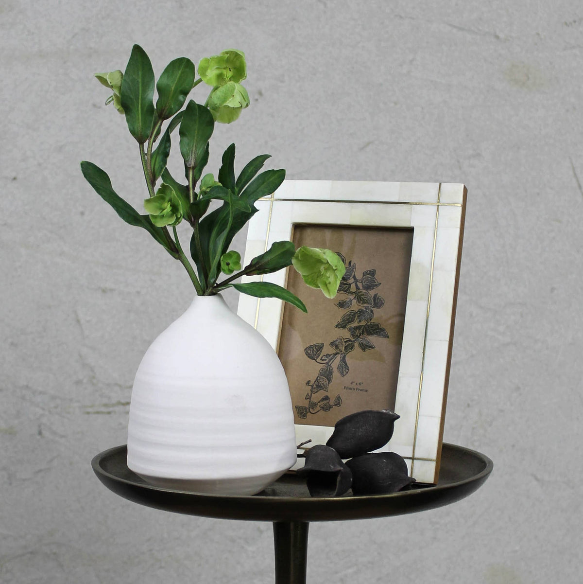 Bisque White Vase- S