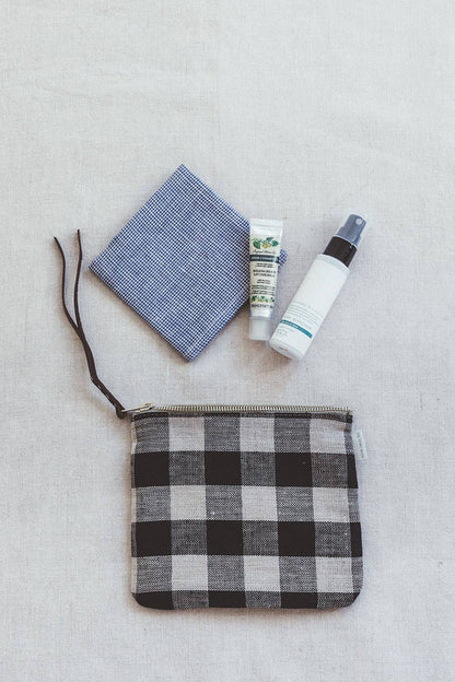 Canna Pouch (M) Black Natural Check