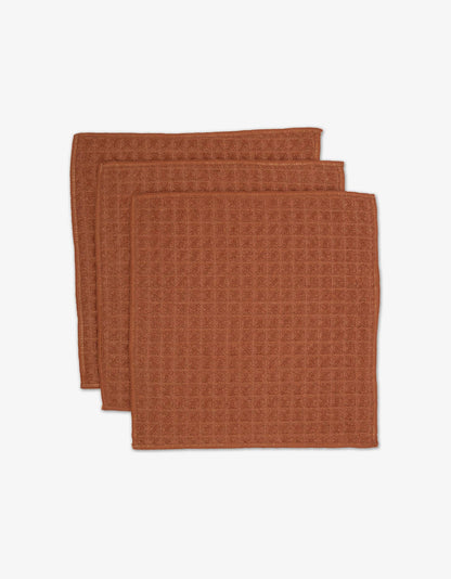 Clay Waffle Washcloth Set