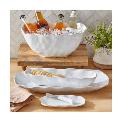 Formoso Serving Bowl Large White Stoneware