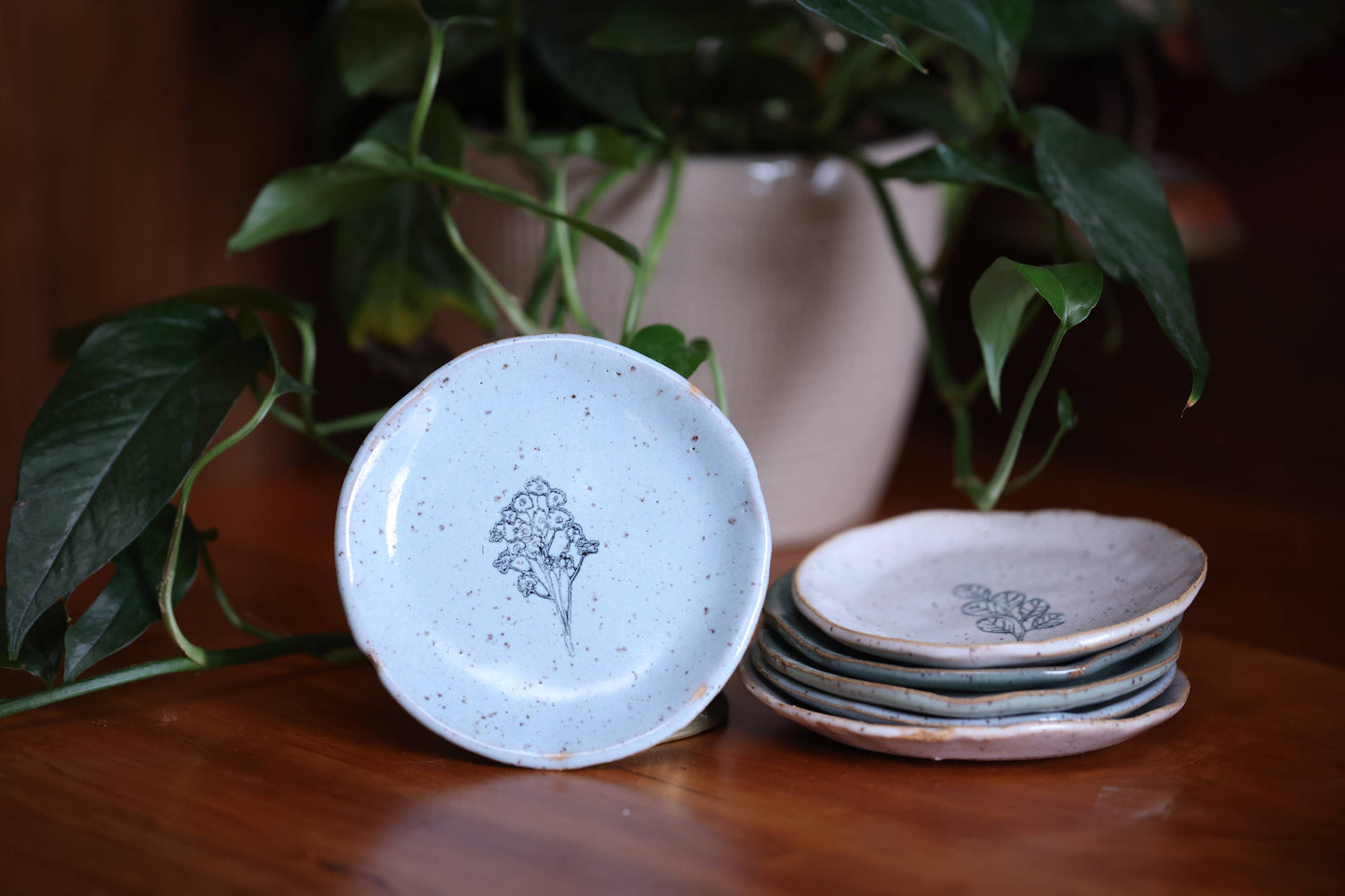 Mini Plate - Delicate Floral Bouquet