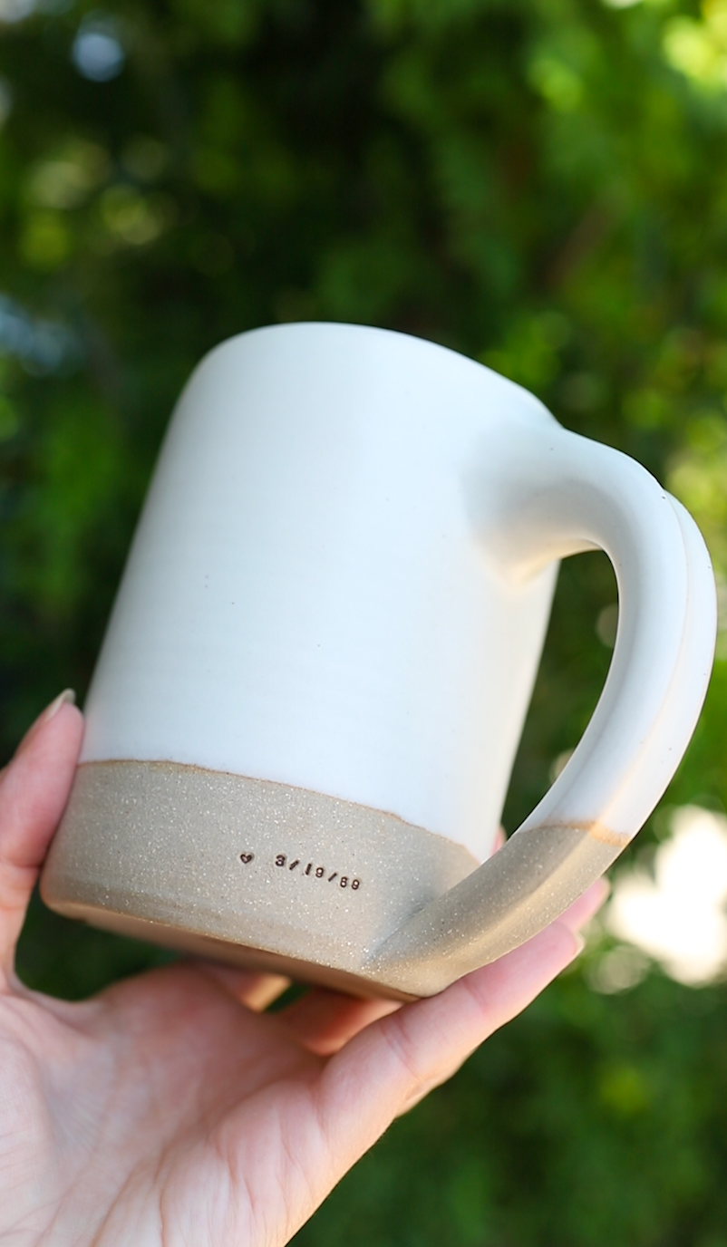 Custom Stamped Handmade Mugs