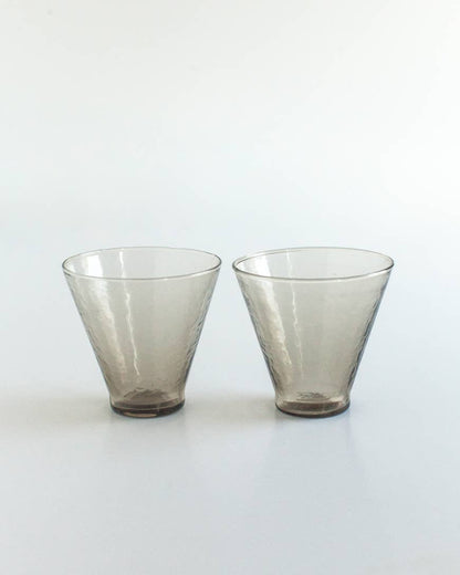 Handblown Hammered Glass Dessert Cup