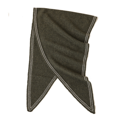 Cashmere Knit Wrap – Soft Triangle Neck Scarf
